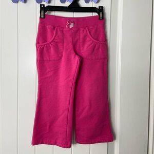 EUC Carter’s baby girl’s bright hot pink casual loungewear sweatpants bottoms 3T